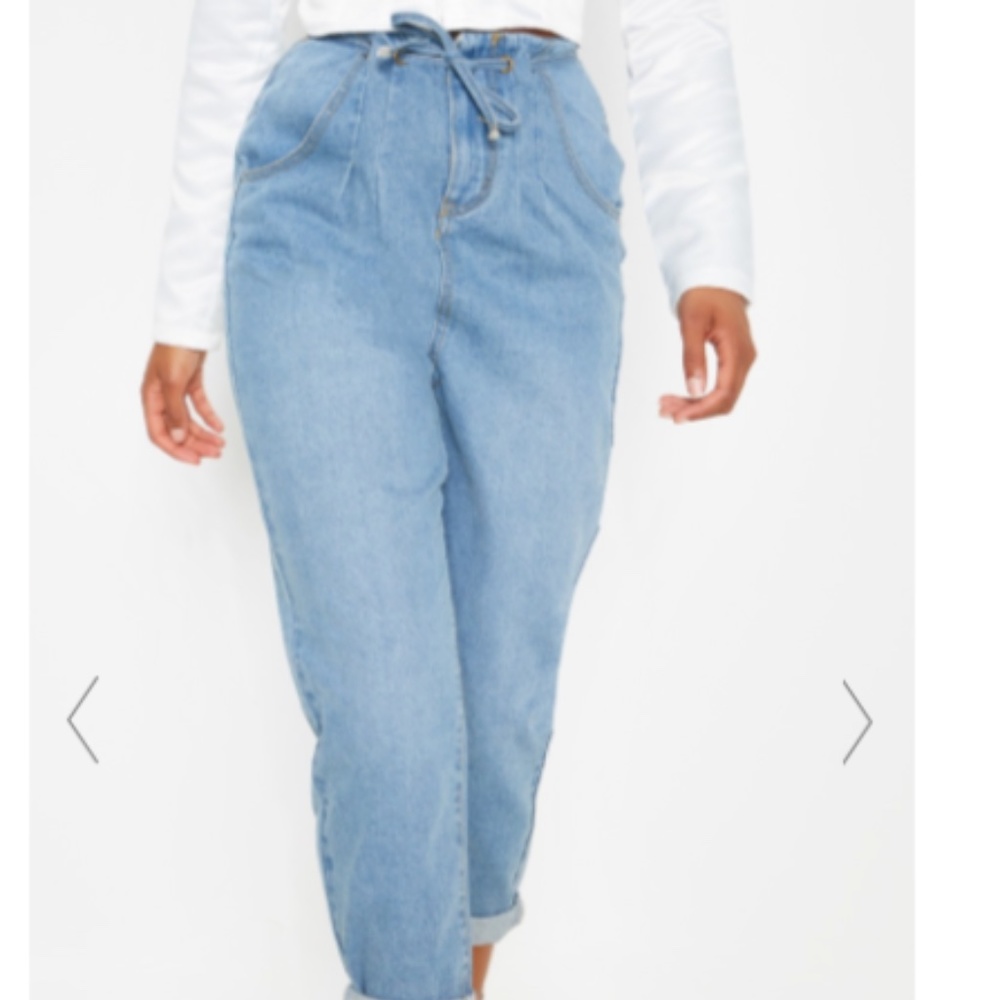 PRETTY LITTLE THING High Waisted Balloon Jeans - Picture 2 of 15
